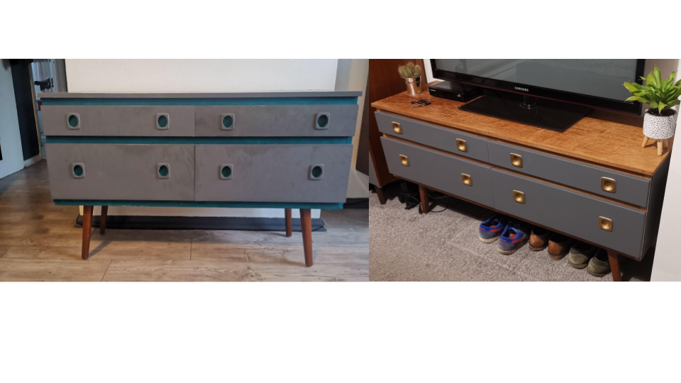 upcycled chest of drawers ideas - before and after