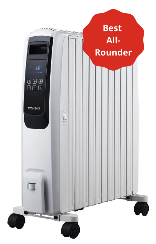 best heaters for small rooms - Pro Breeze Digital Oil Filled Radiator