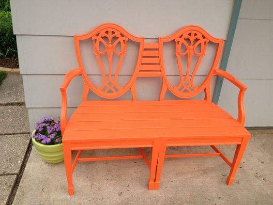 Upcycled chair ideas - bench
