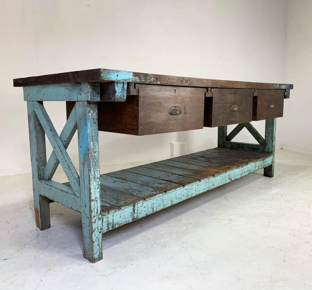 21 Industrial Upcycled Furniture Ideas - Work Counters / Benches