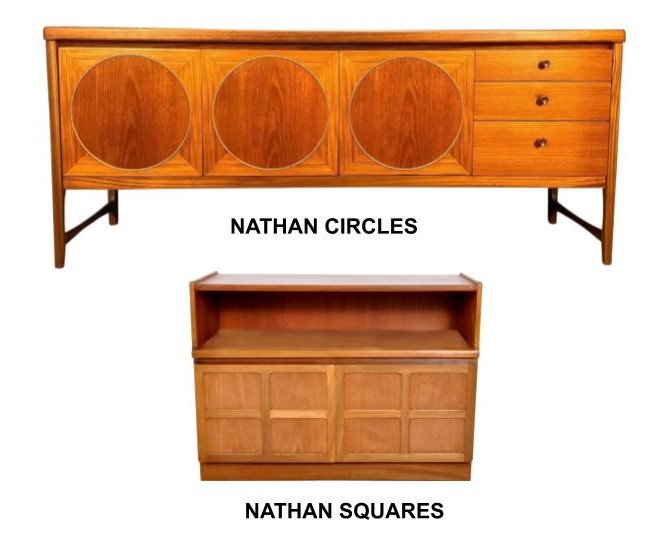 How To Identify Nathan Furniture - Nathan Circles and Squares designs