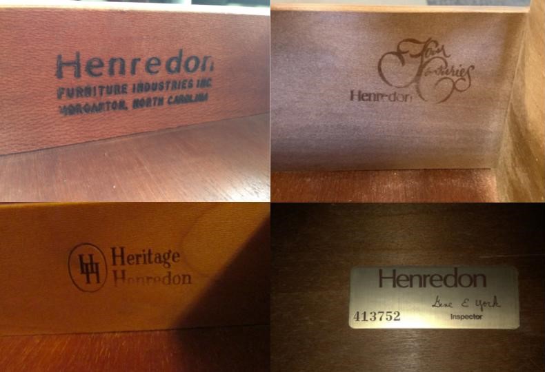 How to identify Henredon Furniture - Look for Markings and Stamps
