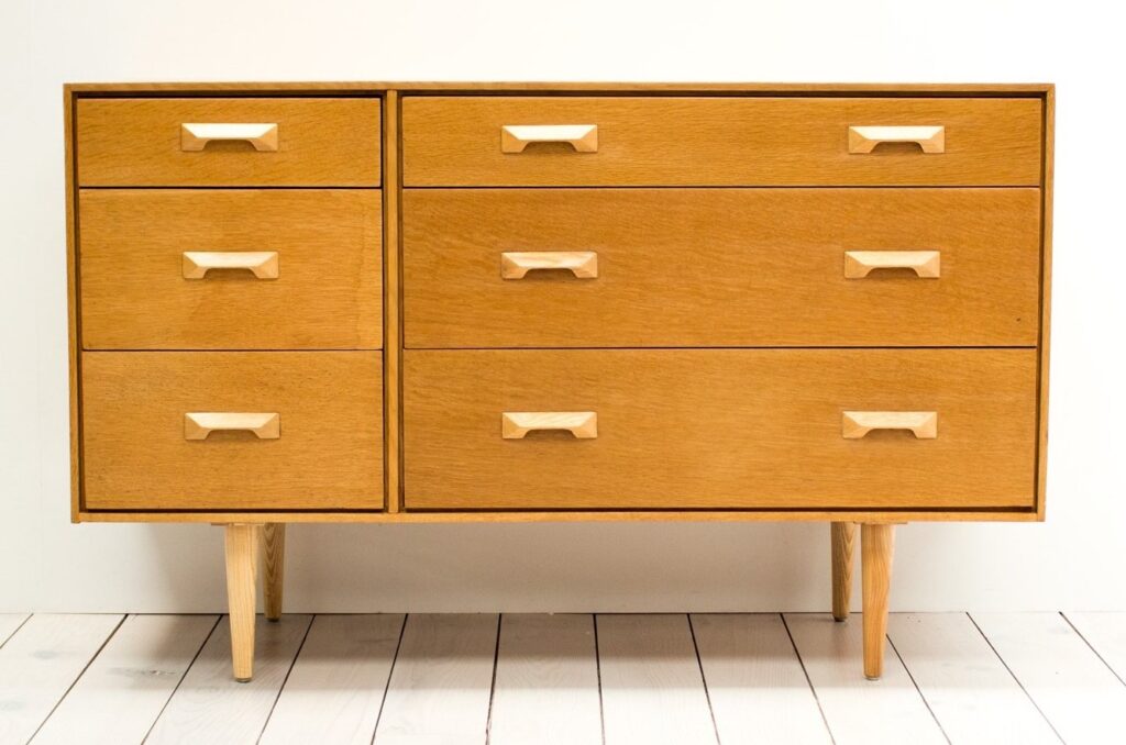 Stag Furniture Ranges - A Look at the Best of British Mid-Century Design - Concord Oak Chest of Drawers by John & Sylvia Reid for Stag, 1960s