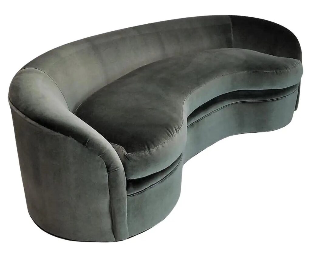 Top 1980s Furniture Brands - 1980s Kagan Style Biomorphic Form Sofa by Directional Furniture