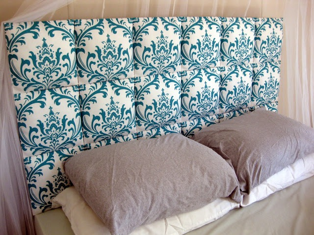 20 Upcycled and Repurposed Bedroom Furniture Ideas - Repurposed upholstered headboard