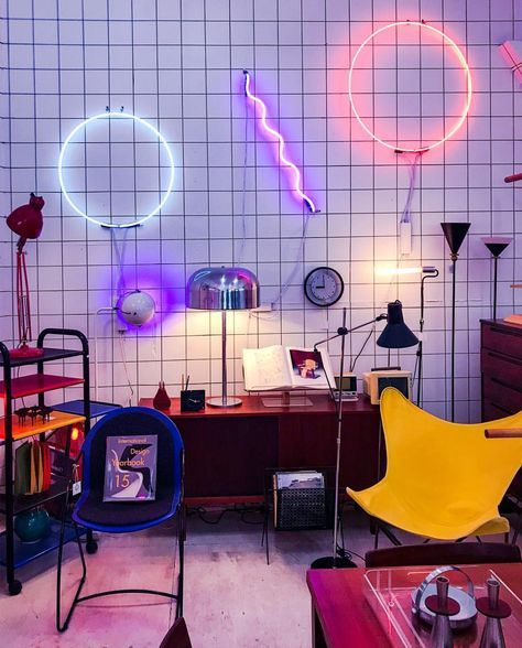 How to Decorate Your Room 80s Style - Incorporate Neon Lighting