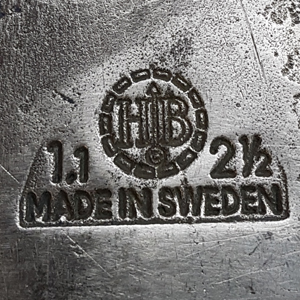The Ultimate List of Vintage Axe Manufacturers - Legendary Vintage Swedish Axe Forges.

This is the maker's mark for Hults Bruk, a Swedish axe manufacturer. Hults Bruk is one of the oldest and most respected axe makers in the world, and their axes are known for their high quality and durability. The axe head in the image is likely a vintage Hults Bruk axe, and it is a valuable collectible.