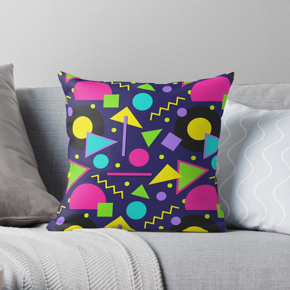 How to Decorate Your Room 80s Style - Add Abstract and Zigzag Patterns to Soft Furnishings